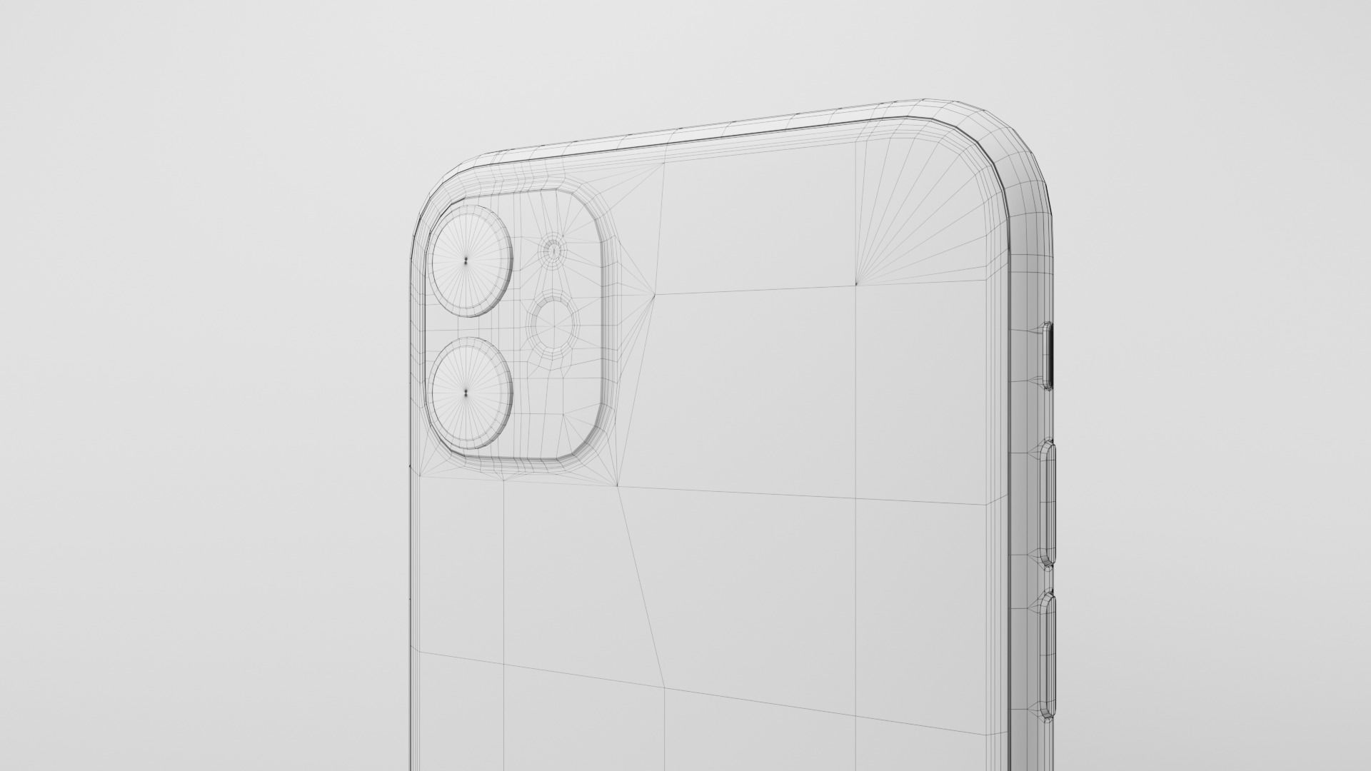 Apple iPhone 11 Low-poly 3D model_11