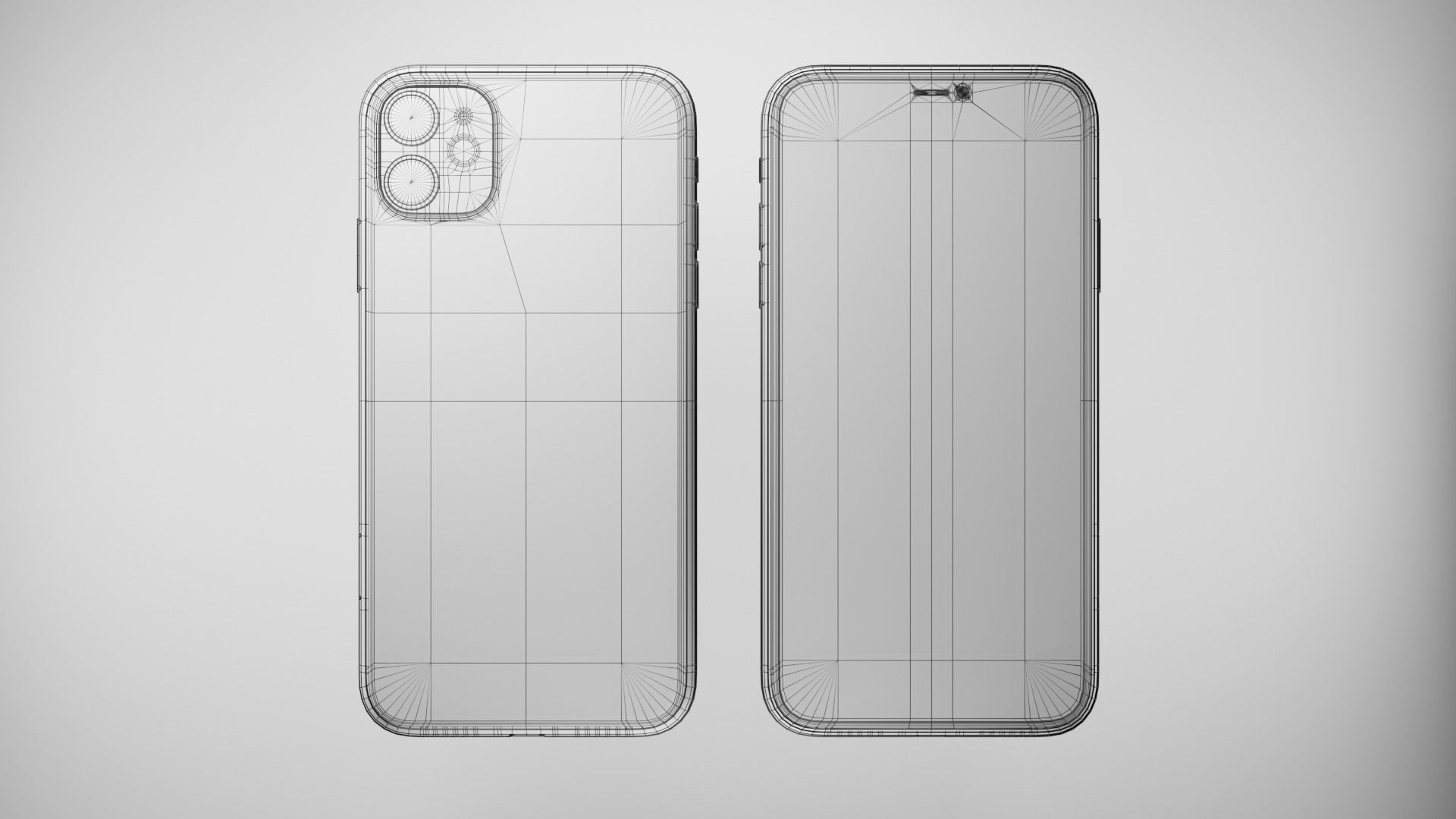 Apple iPhone 11 Low-poly 3D model_5