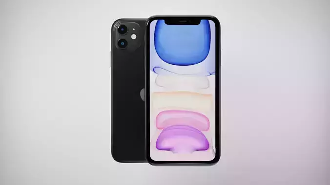 Apple iPhone 11 Low-poly 3D model Apple iPhone 11 Low-poly 3D model
