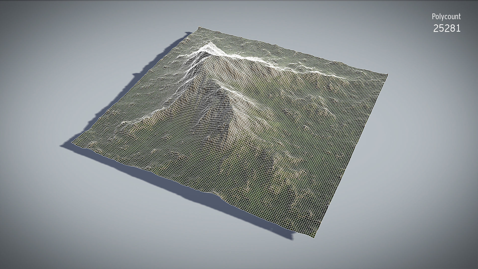 Mountain Winter and Summer Low-poly 3D model_6