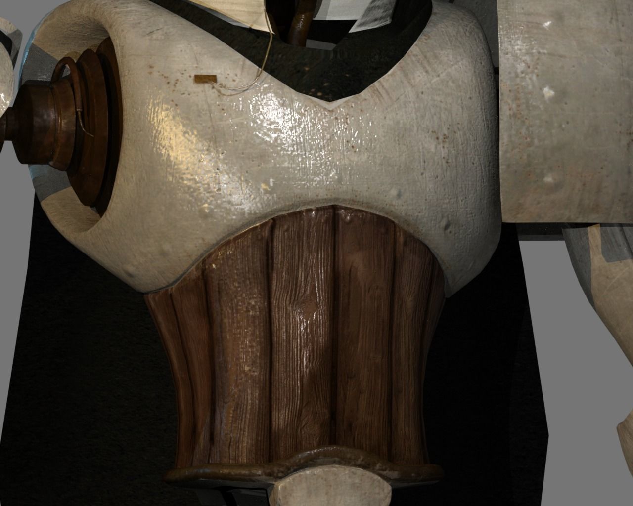 Steampunk Robot Low-poly 3D model_15