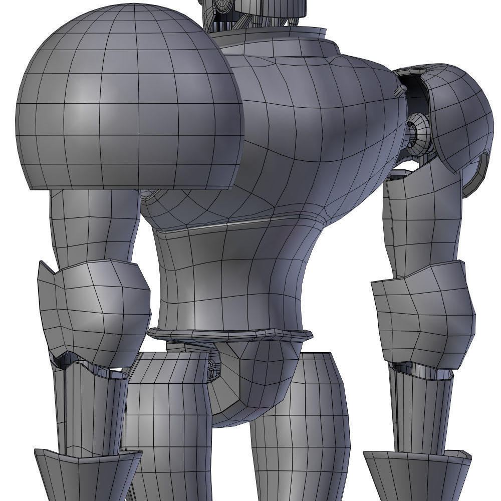 Steampunk Robot Low-poly 3D model_44