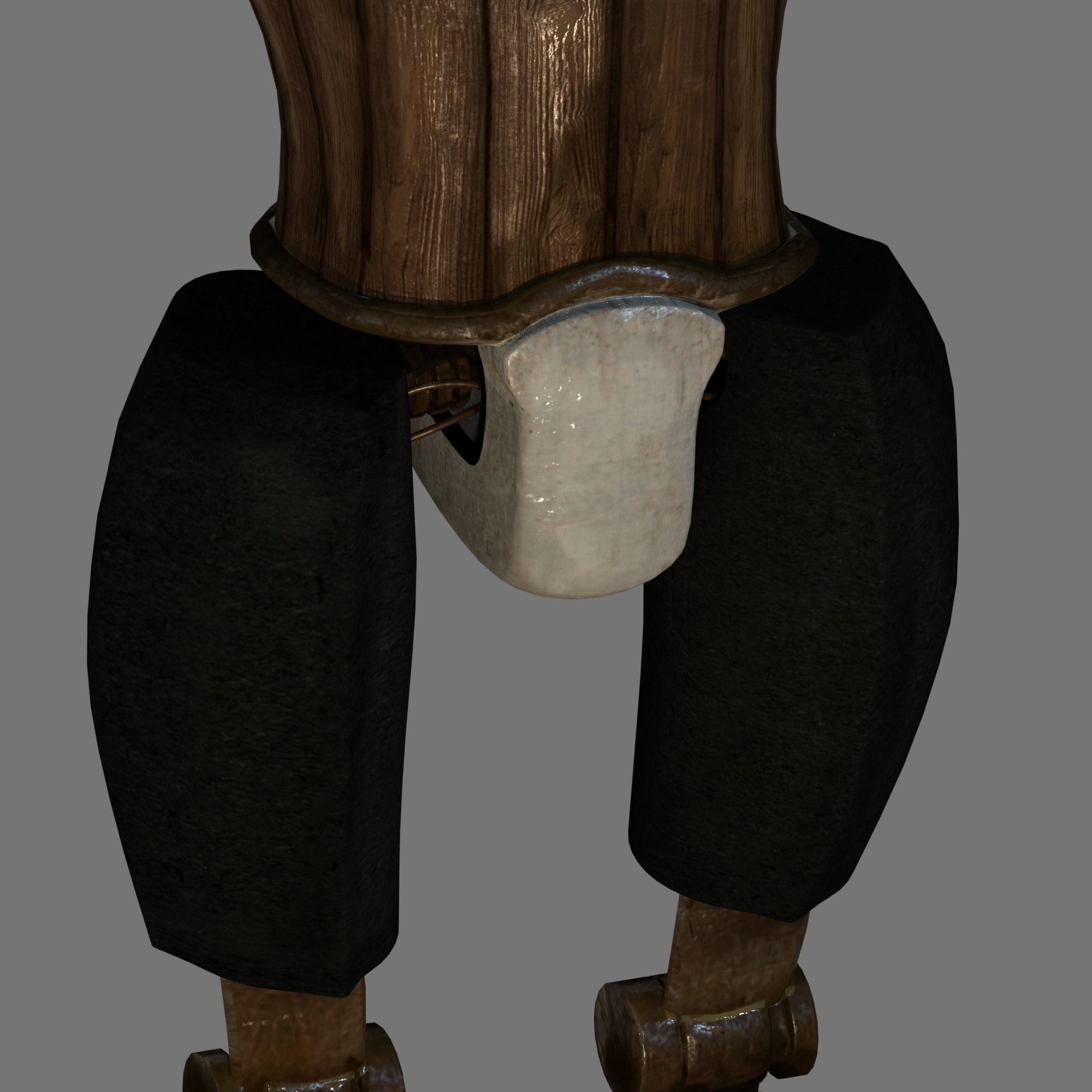 Steampunk Robot Low-poly 3D model_18