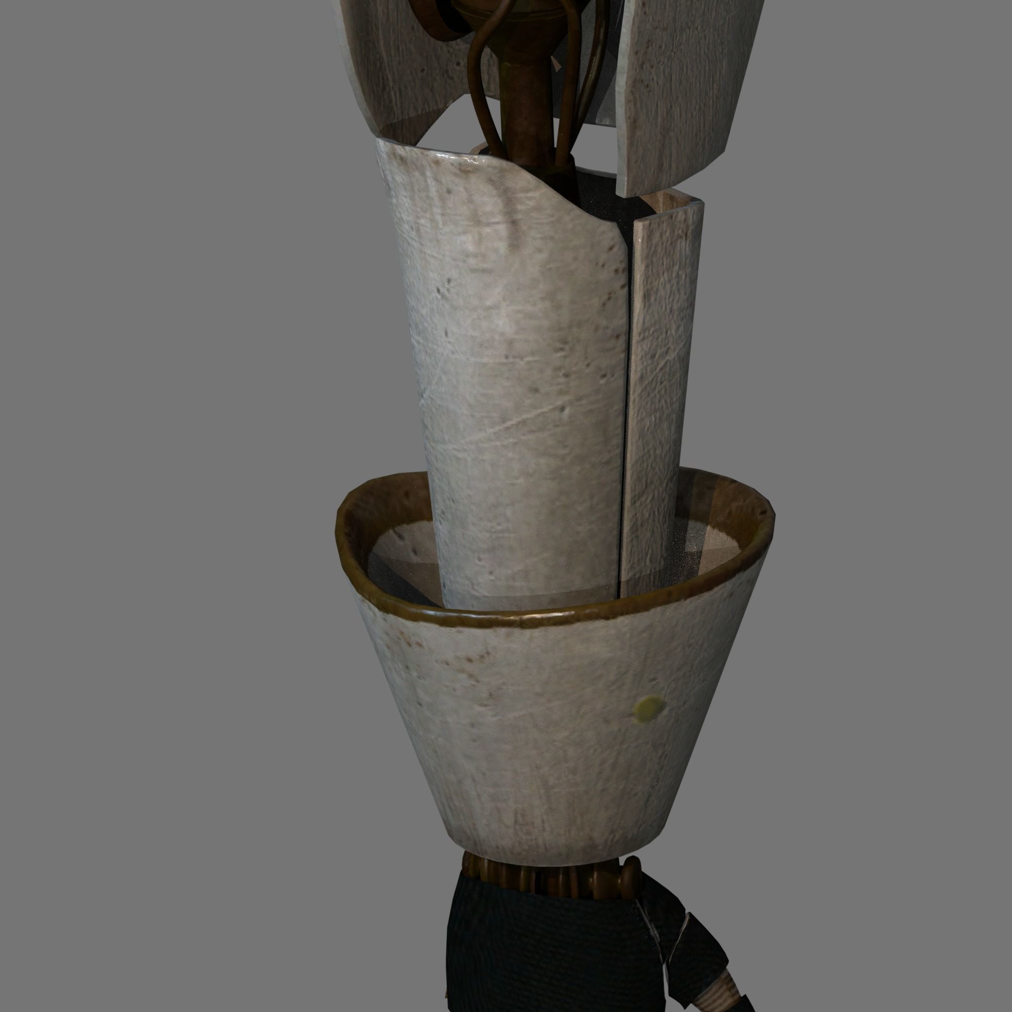 Steampunk Robot Low-poly 3D model_23