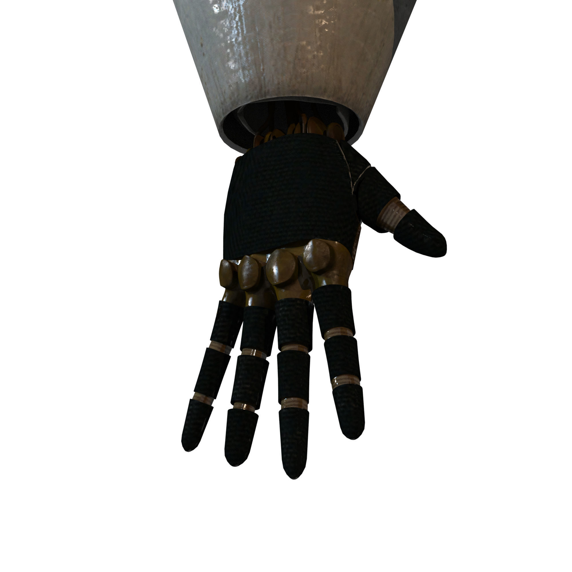 Steampunk Robot Low-poly 3D model_20