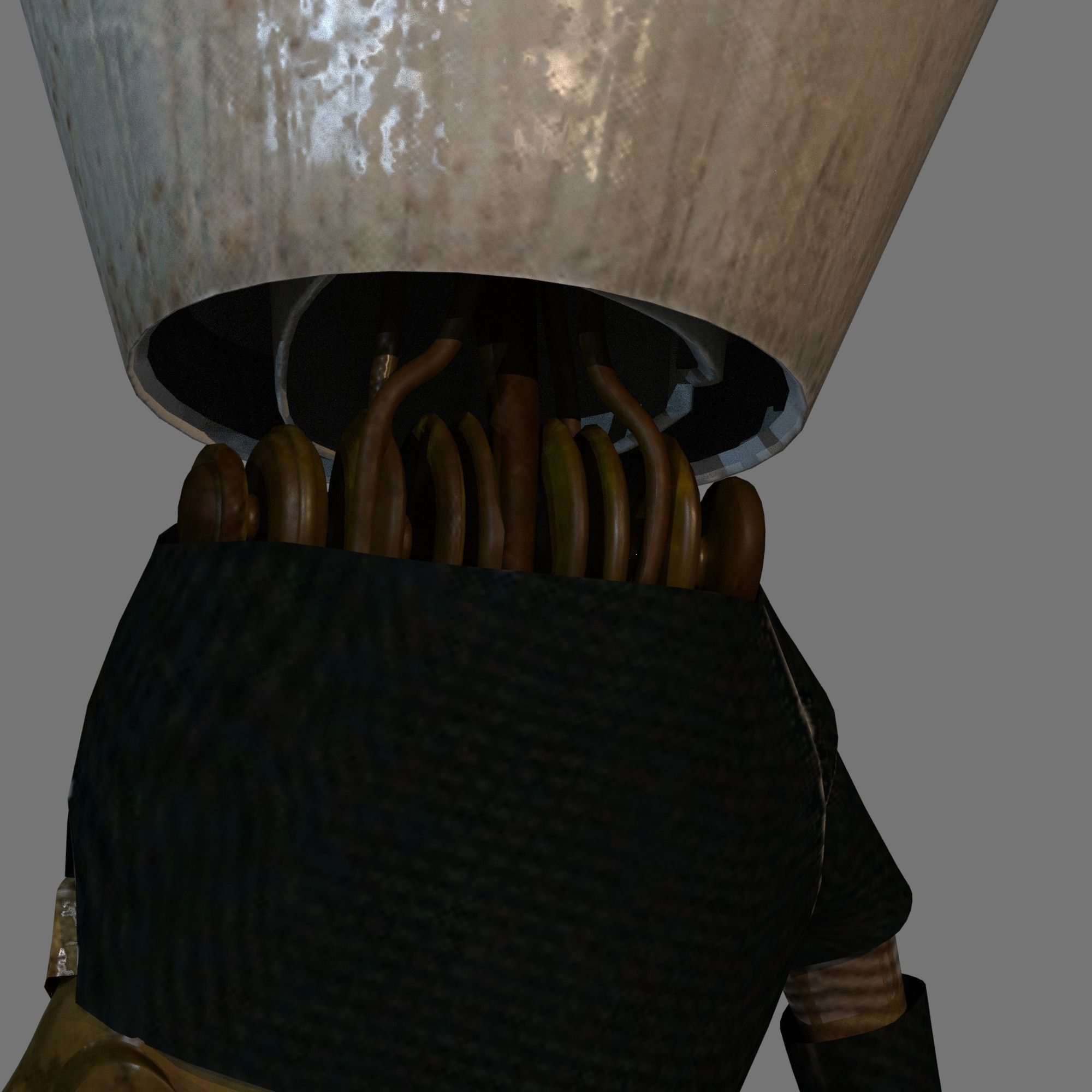 Steampunk Robot Low-poly 3D model_21