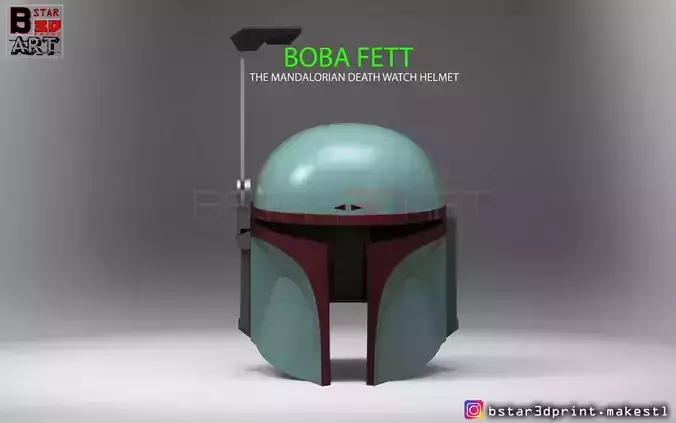 Boba Fett Helmet - Mandalorian Death watch Hemet  3D print model