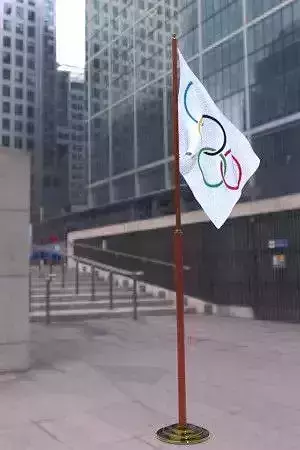 olympic games flag 3D model