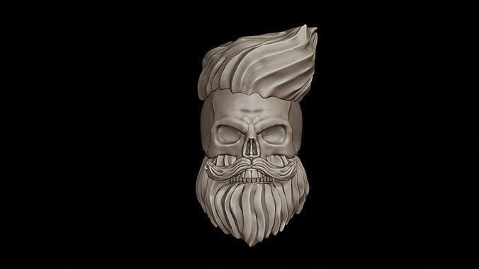 Hipster Skull 3D Print Model 3D print model