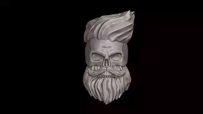 Hipster Skull 3D Print Model 3D print model