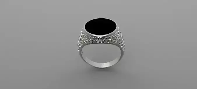 Signet man ring