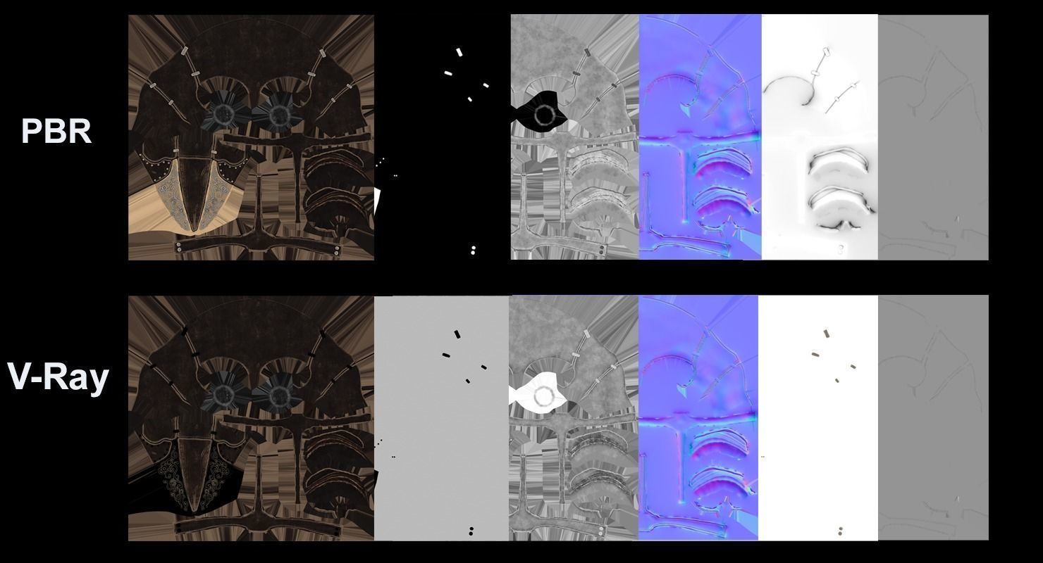 Plague doctor mask Low-poly 3D model_16