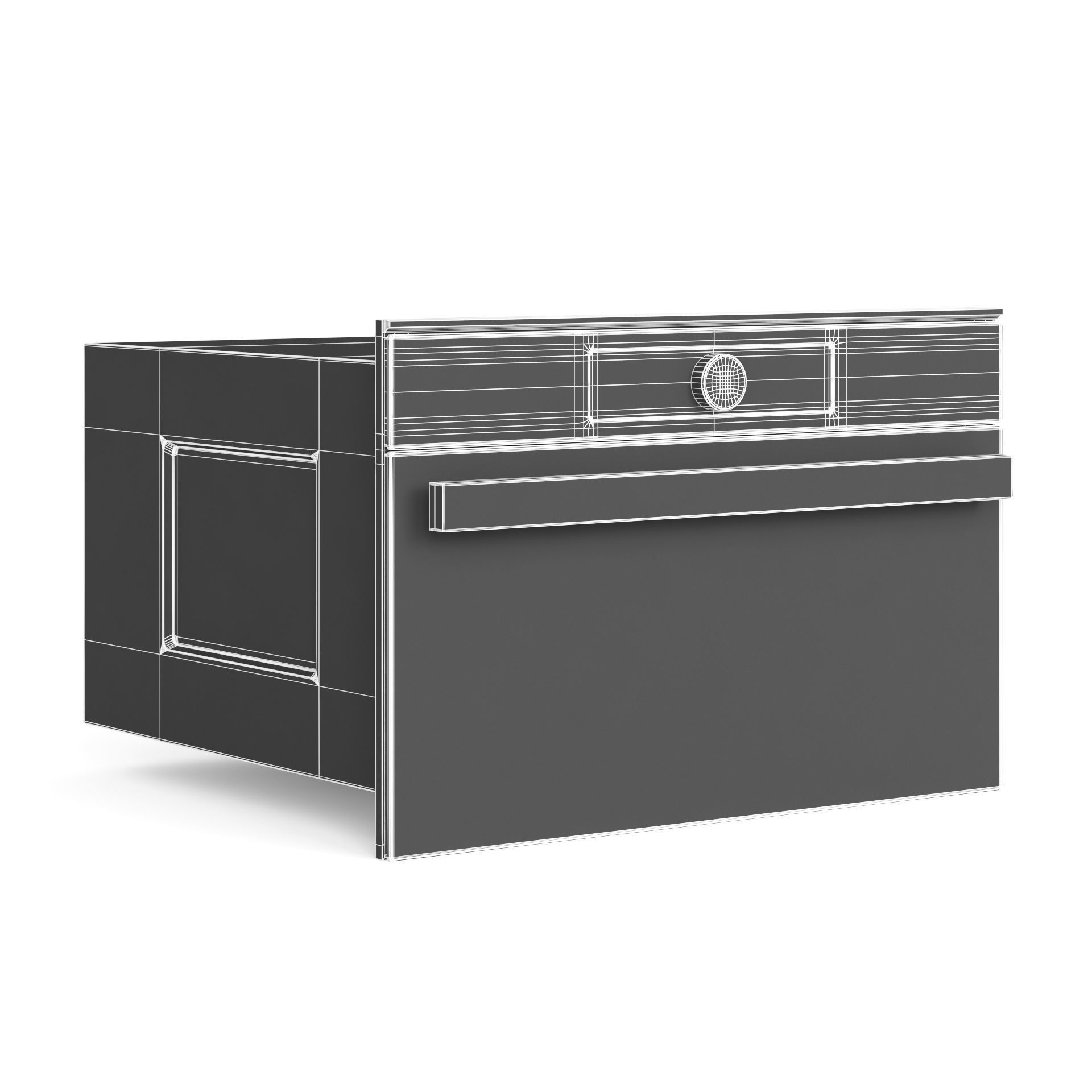 Microwave samsung oven 3D model_4