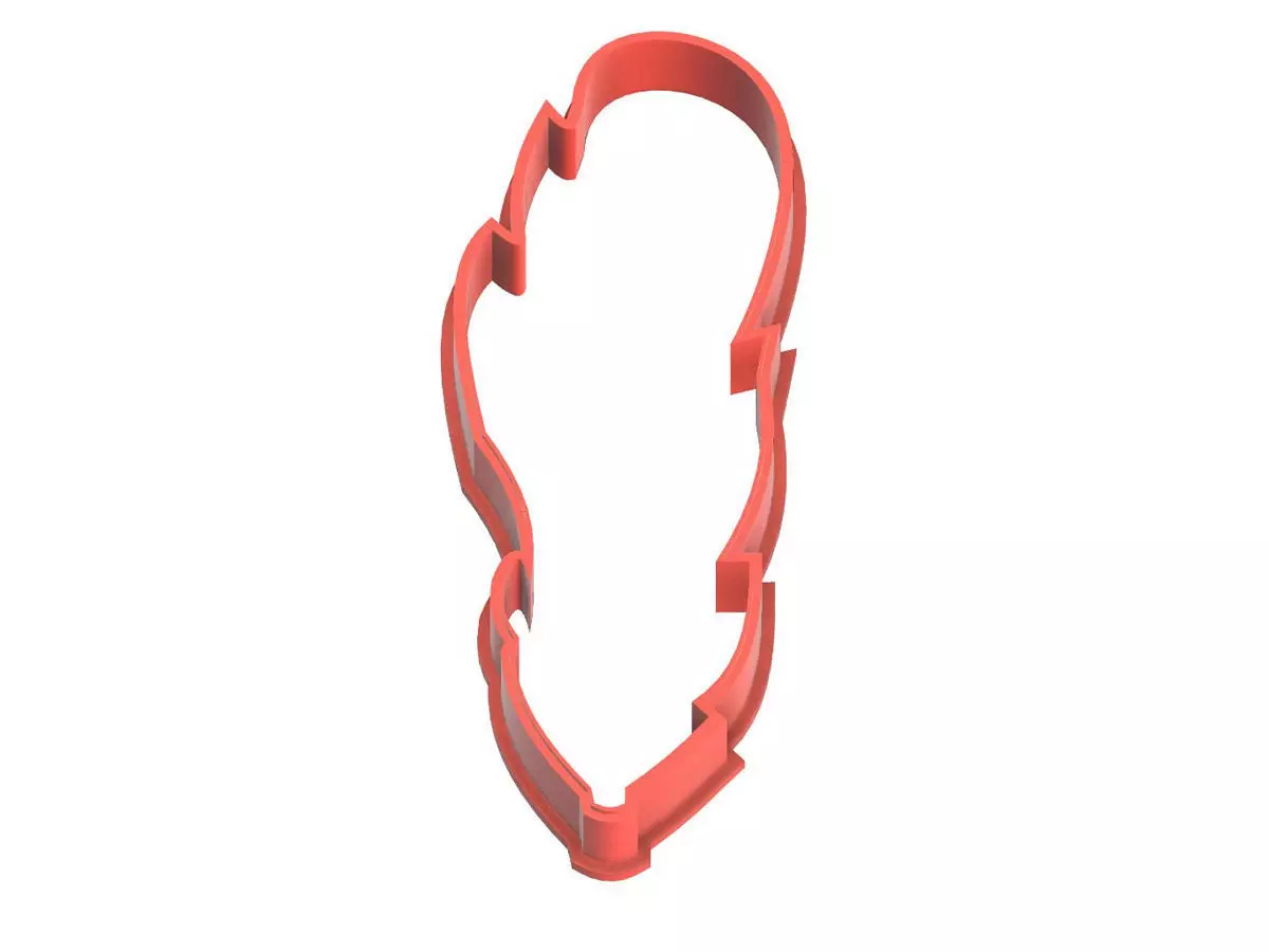 0045 Feather 2 cookie cutter 3D print model_0