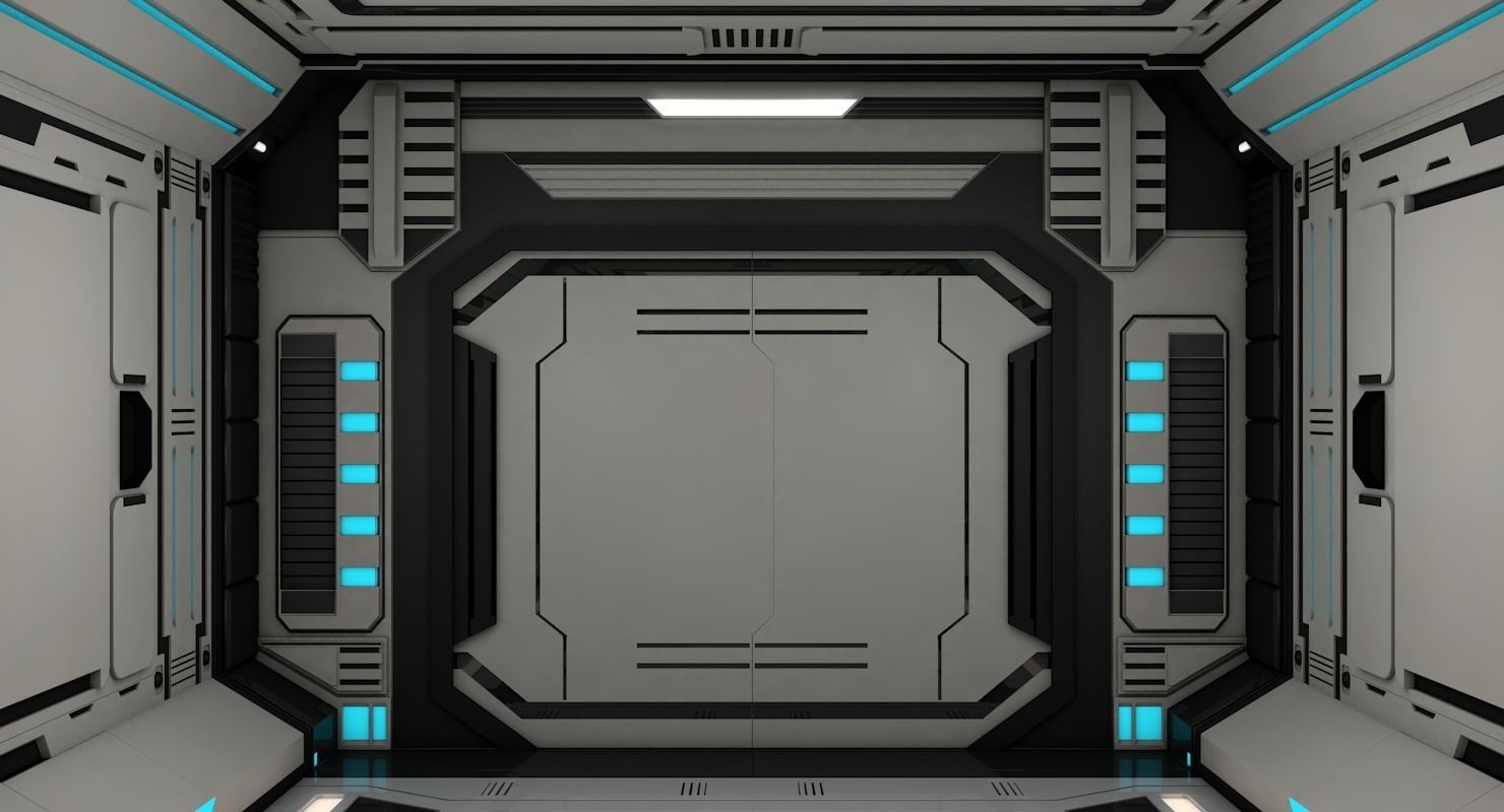 Sci Fi Corridor 3D model_5