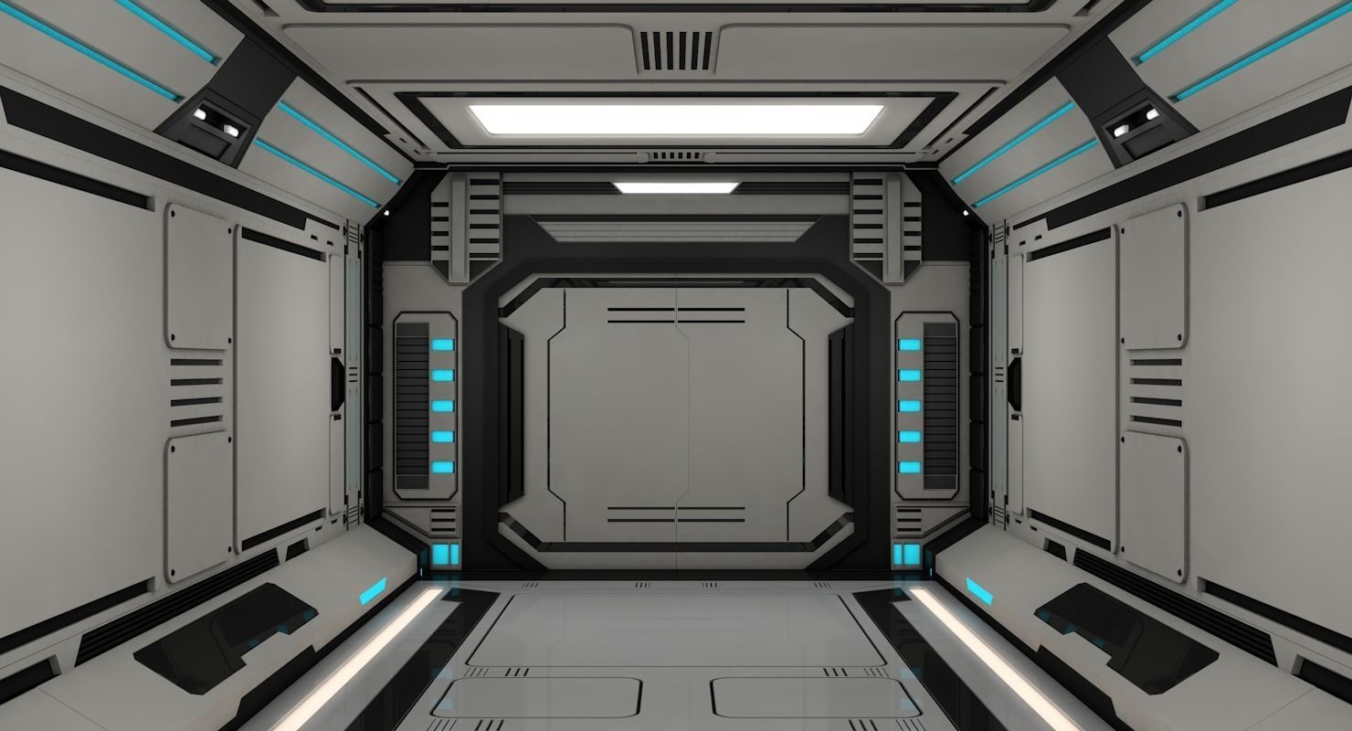 Sci Fi Corridor 3D model_4