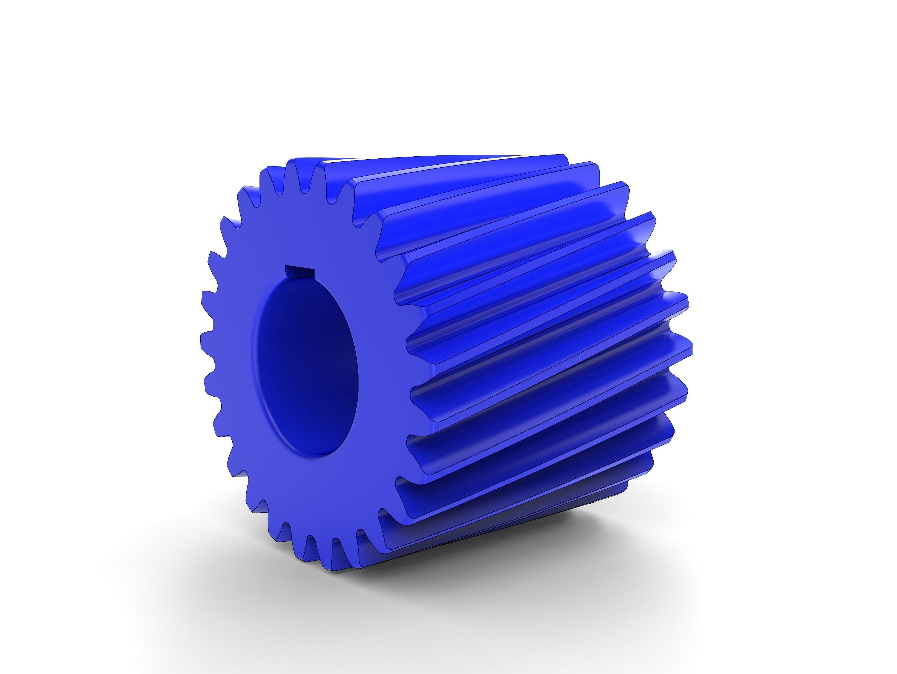 Helical gear 3D model_4