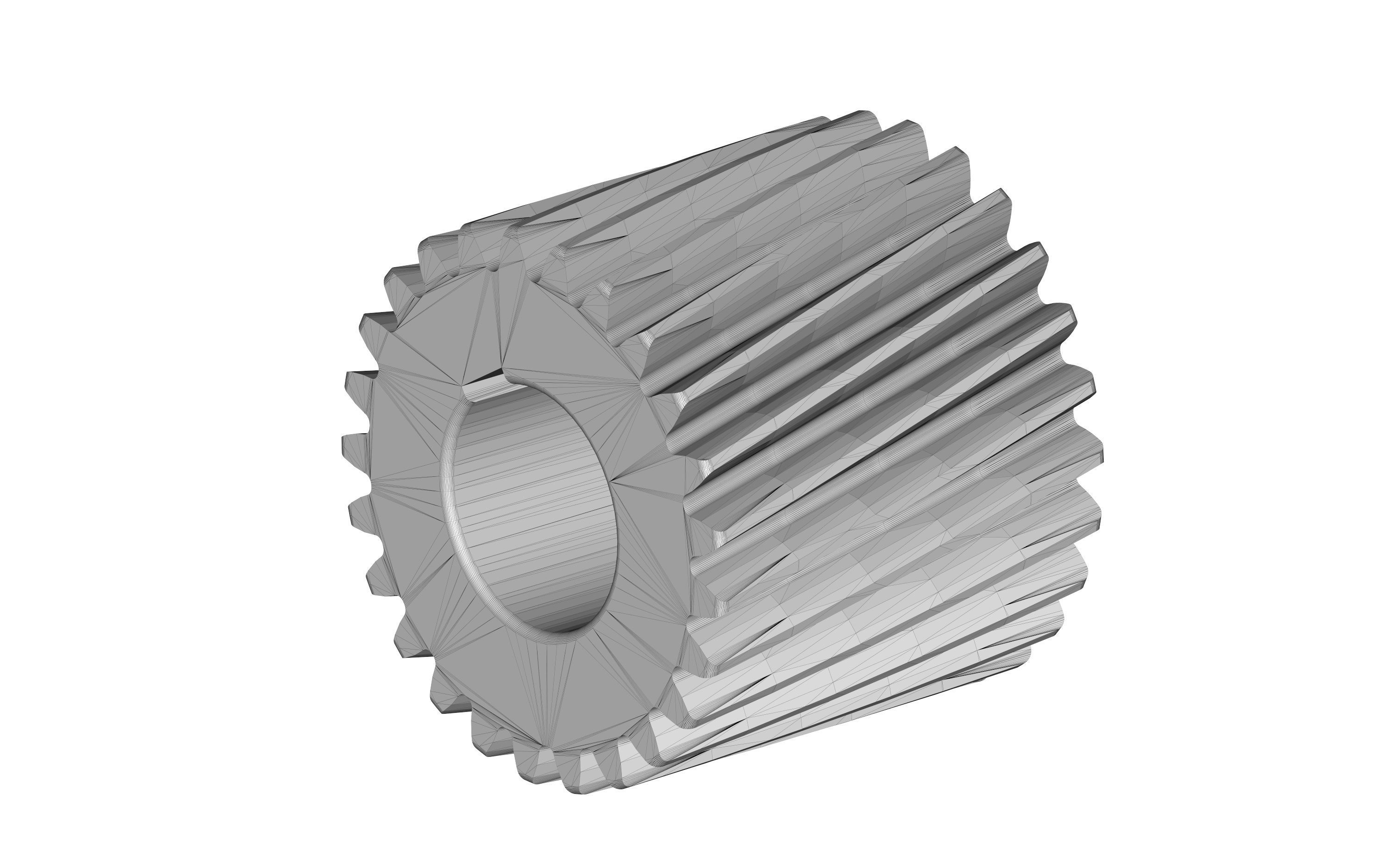 Helical gear 3D model_2
