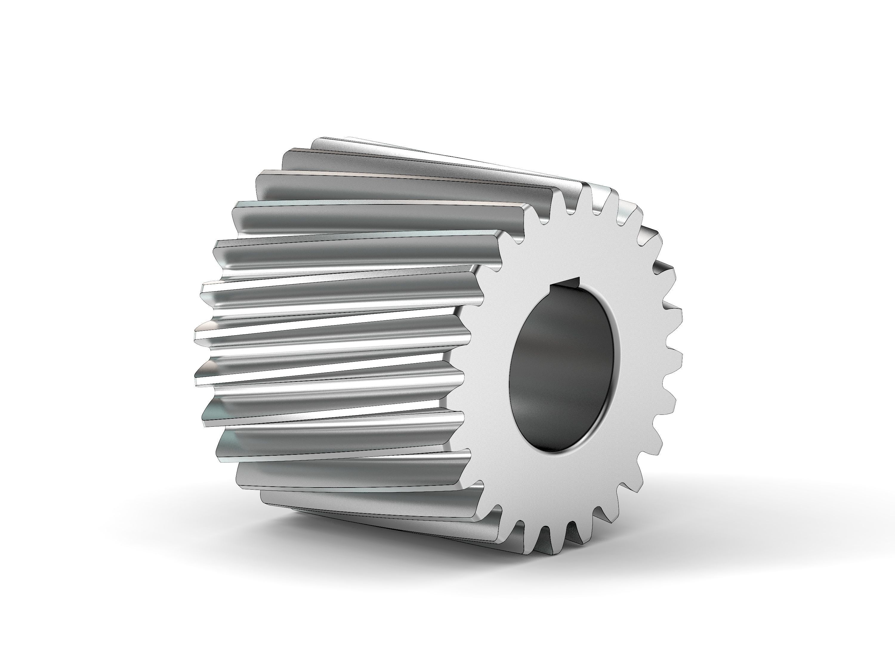 Helical gear 3D model_3