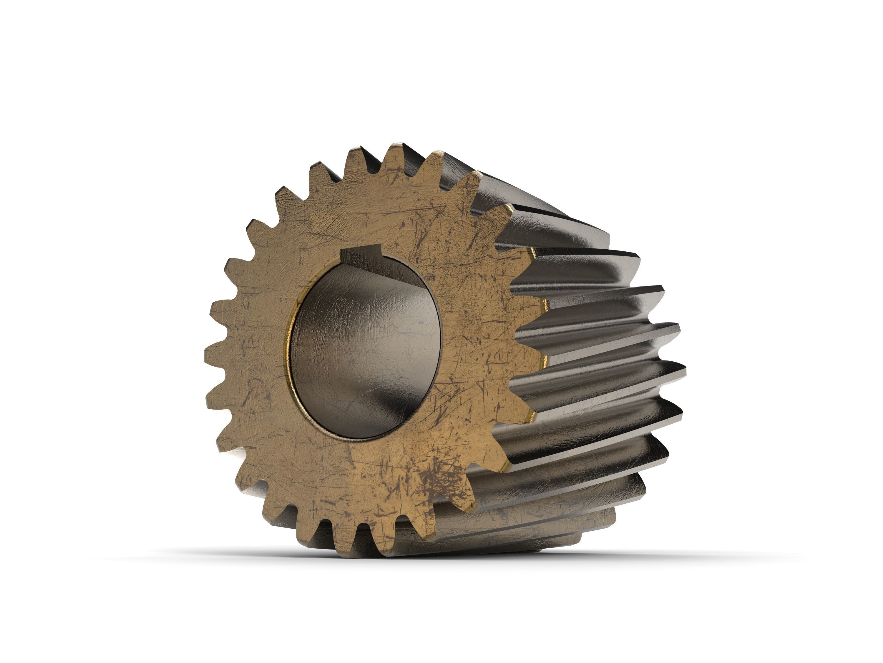 Helical gear 3D model_5