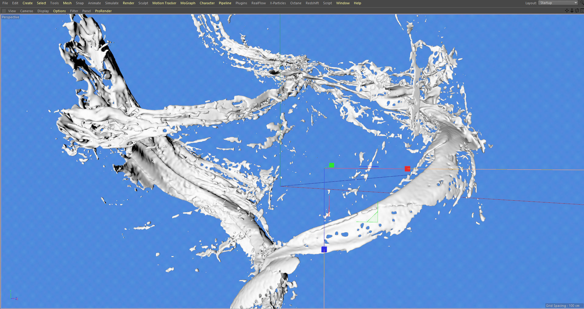 Splash Water Animated 3D model_8