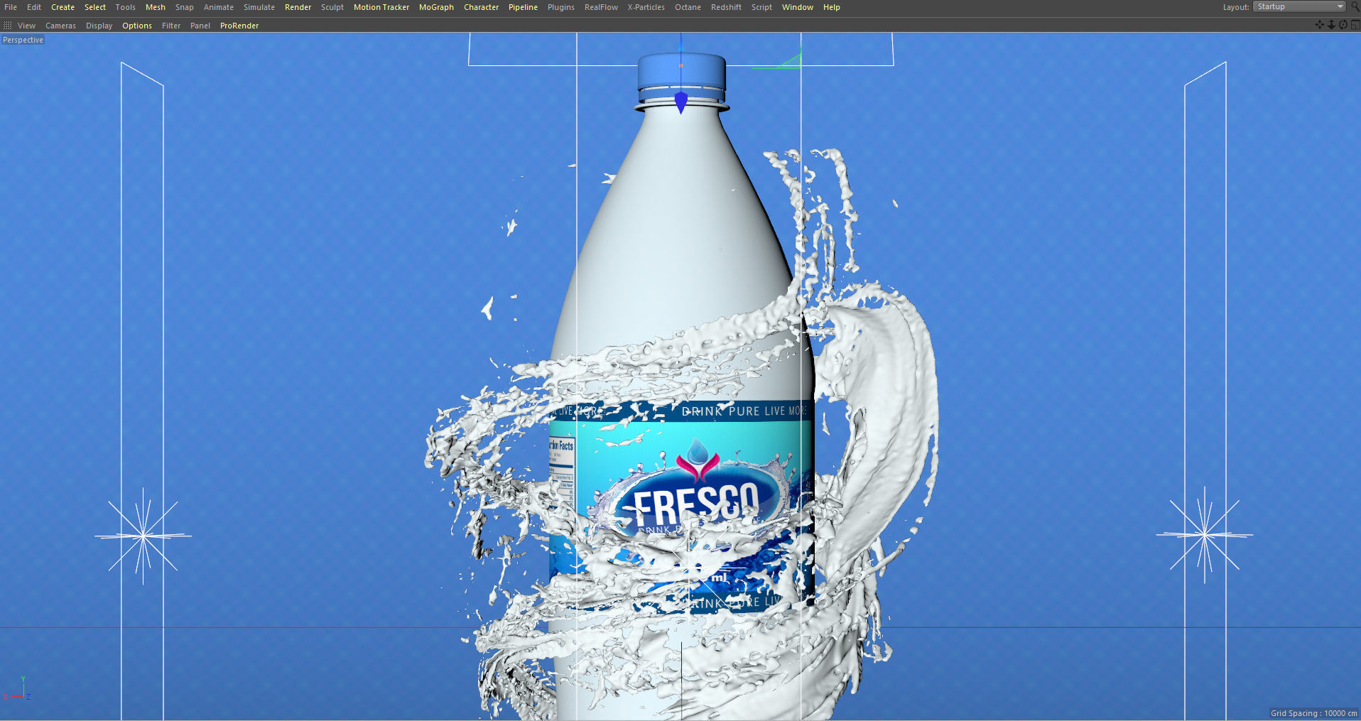 Splash Water Animated 3D model_6