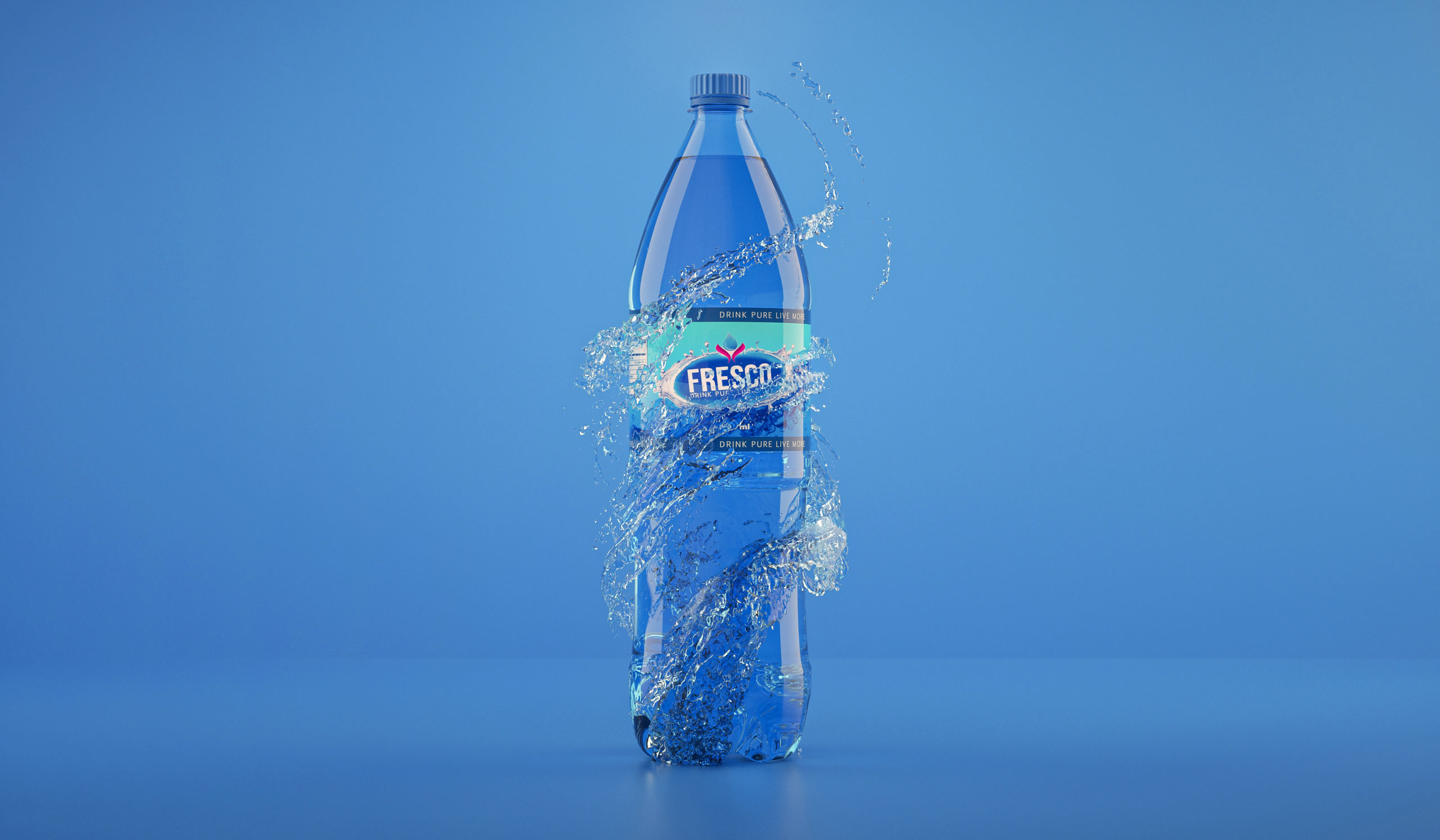Splash Water Animated 3D model_3