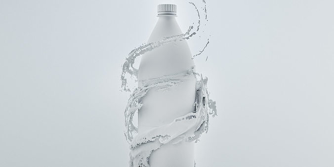 Splash Water Animated 3D model 5