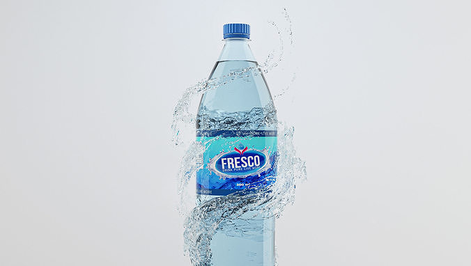 Splash Water Animated 3D model 4