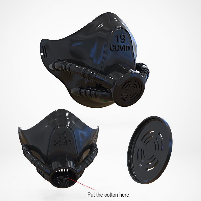 COVID-19 Mask 3D Printing Model 3D print model_3