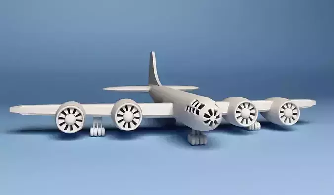 printable Boeing B-29 Superfortress Plane  3D print model