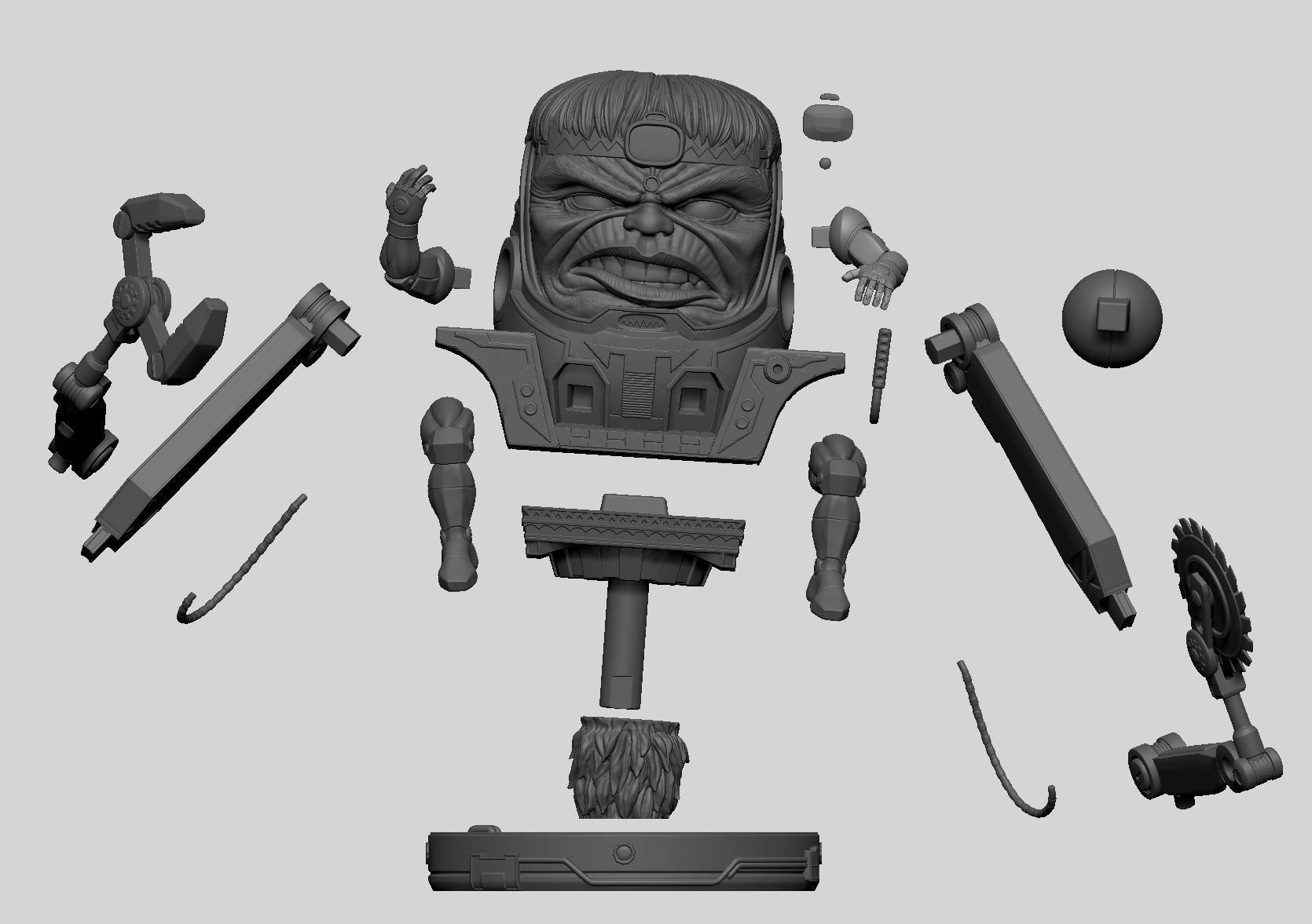 MODOK avengers infinity war statue 3D print model_2