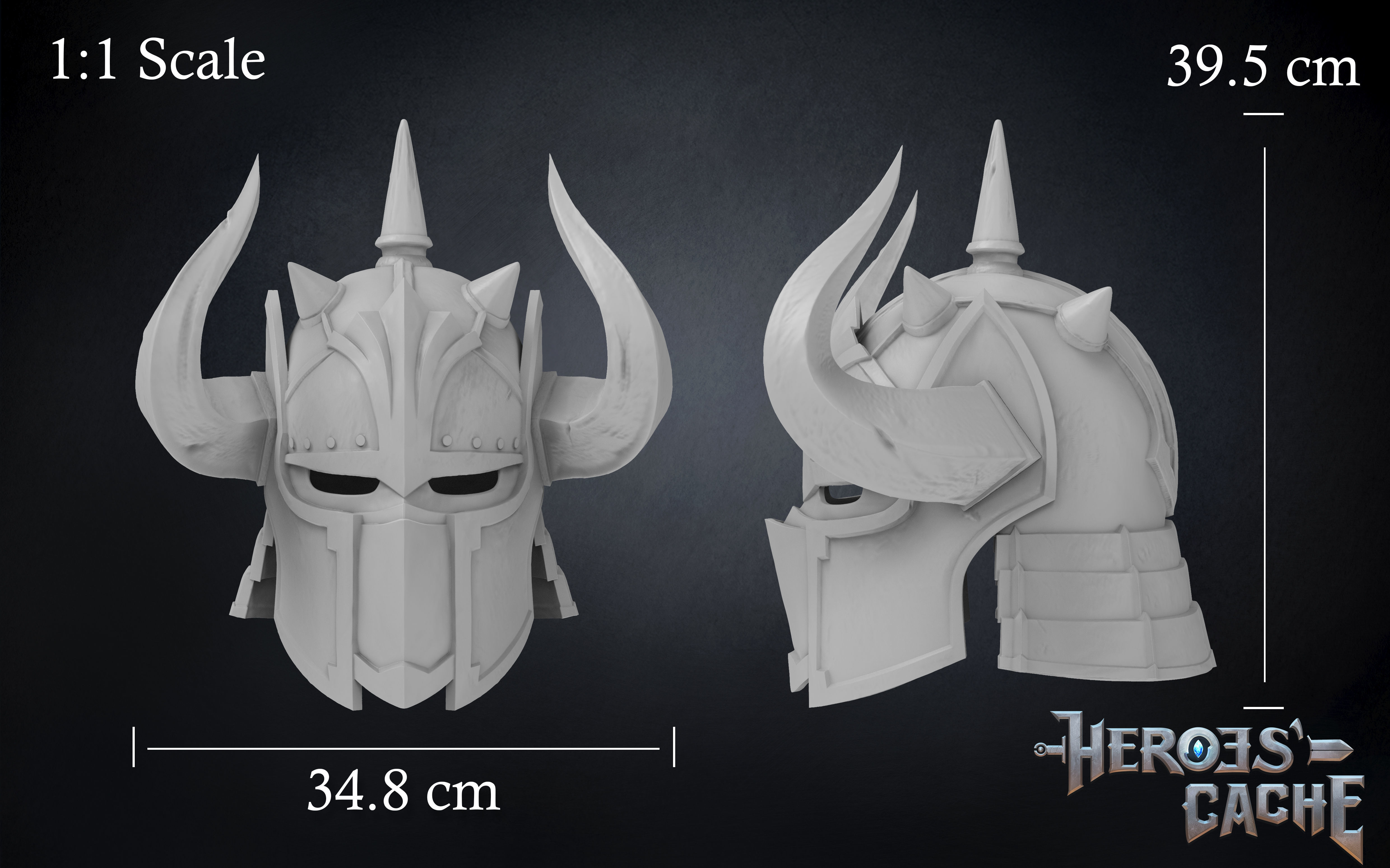 Monster Hunter World - Damascas Beta Helmet 3D print model_2