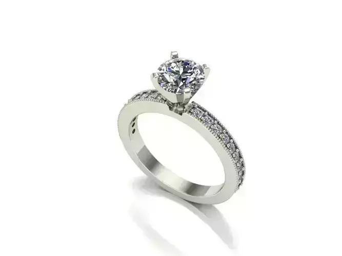 simple engagement ring
