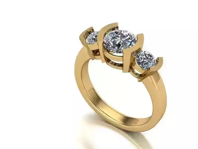 3 stone engagement ring