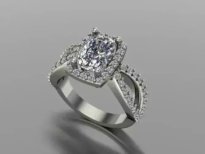 cushion cut engagement ring