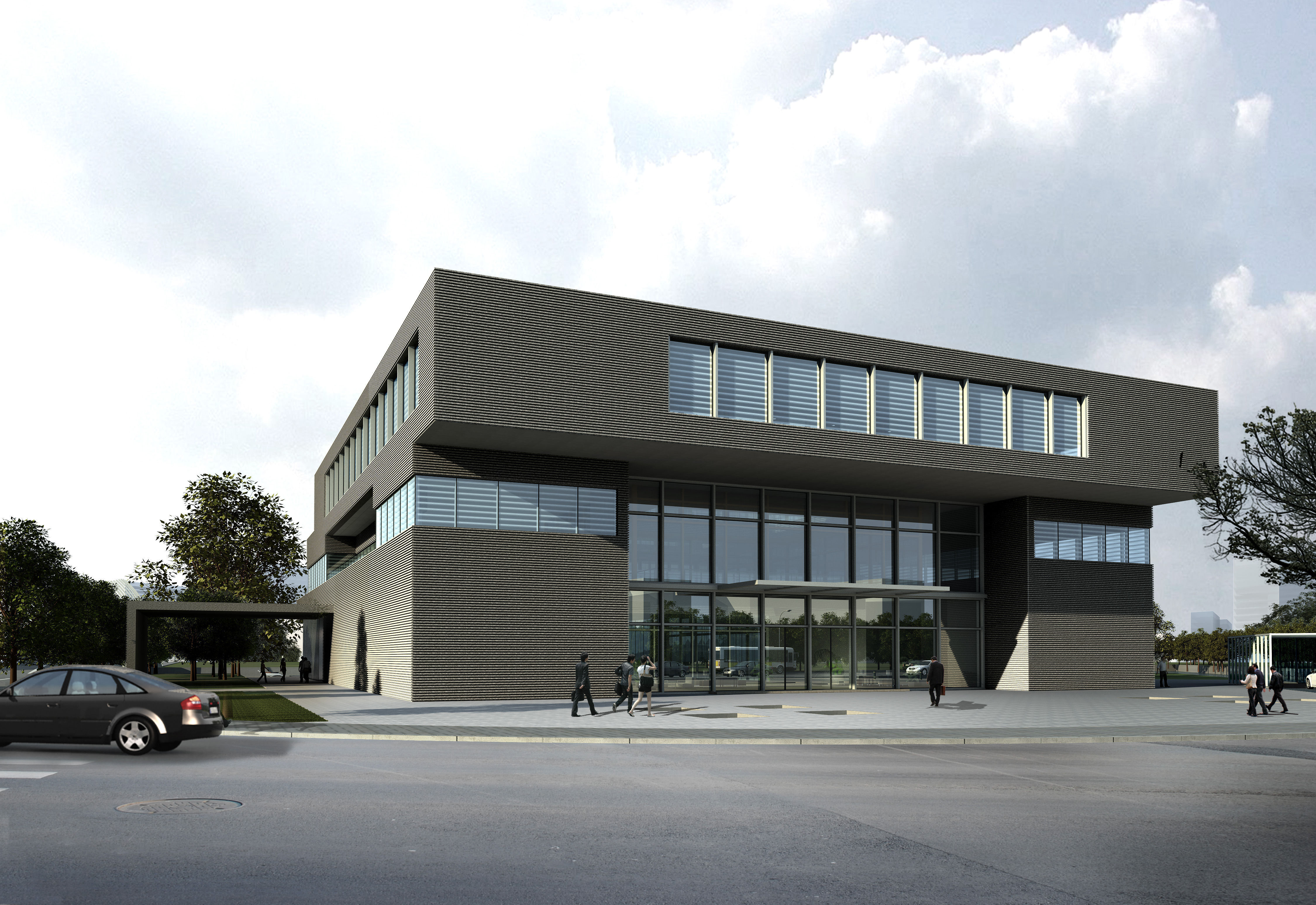 Exterior Office Building Scene 029 3D Model .tga Exterior Office Building Scene 029 3D Model .tga