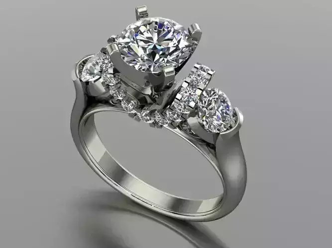 3 stone engagement ring
