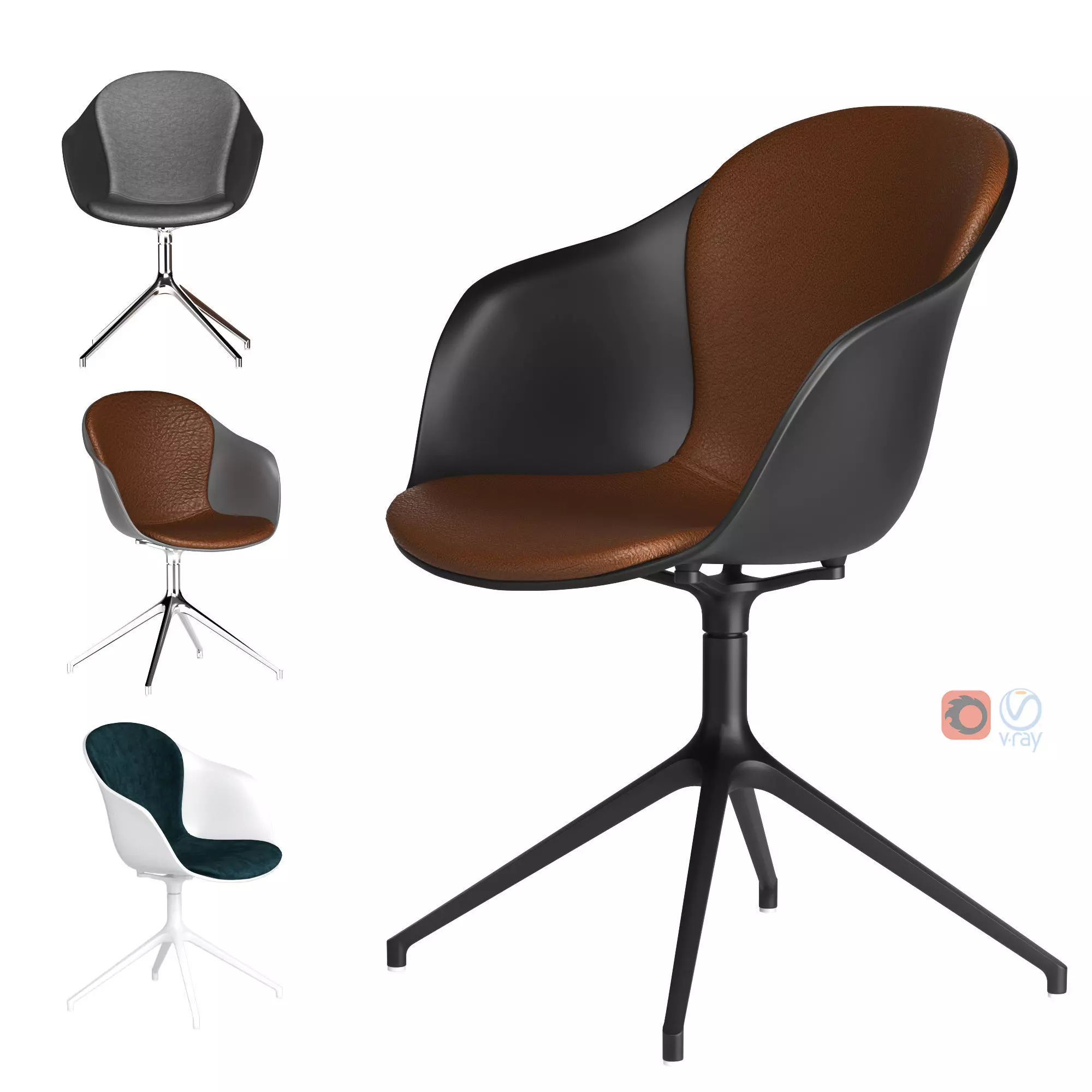 Boconcept-Adelaide chair 3D model