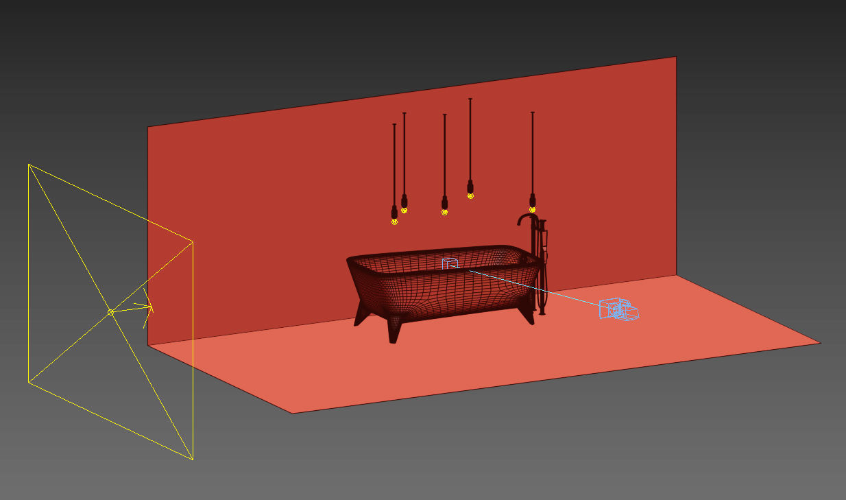 Luxury Bath Tub  Low-poly 3D model_8