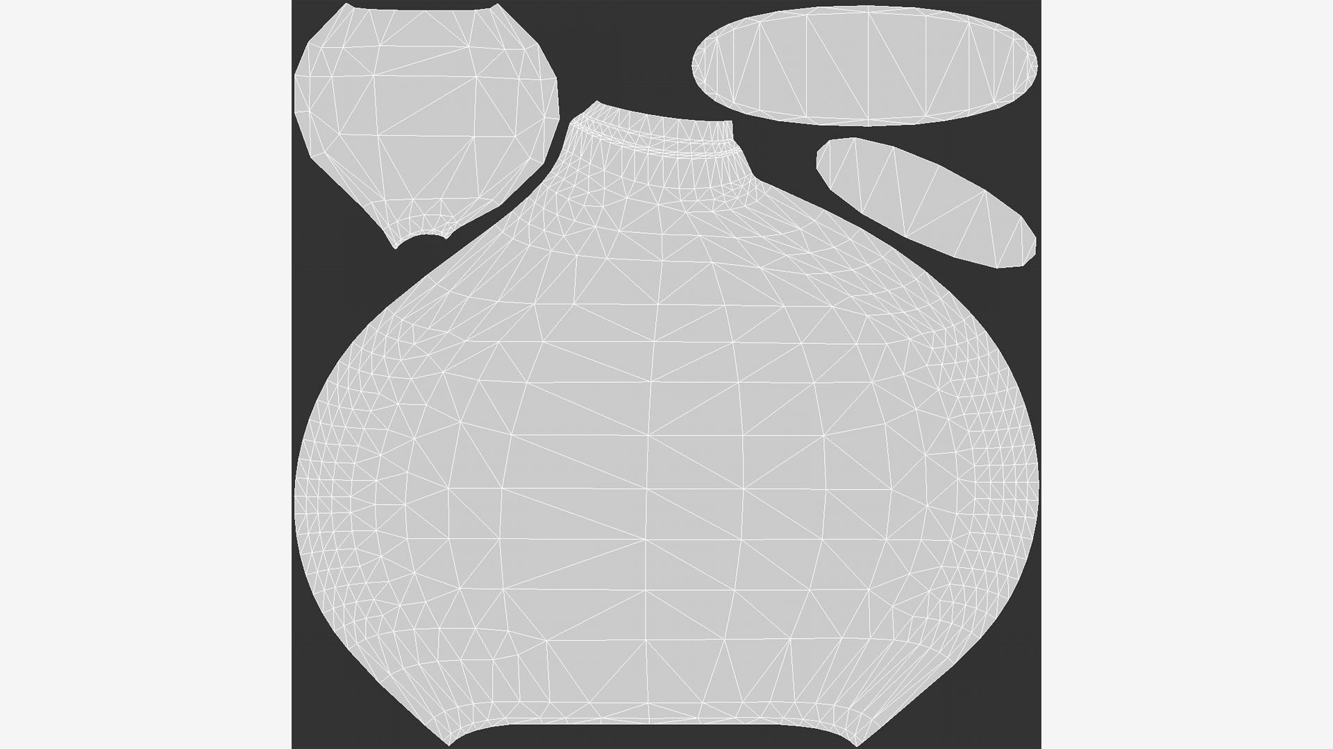 Decor Vase 004 Low-poly 3D model_4