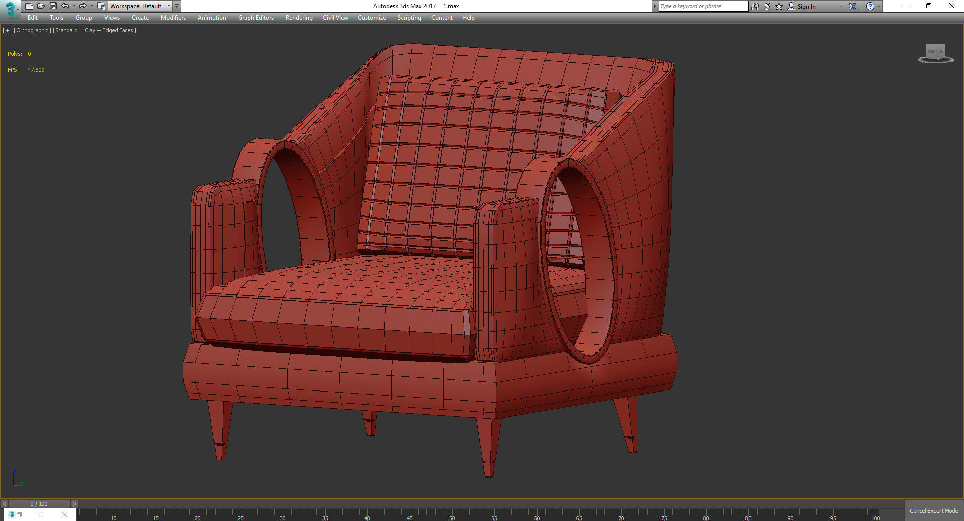 ULYSSE LA-747 3d model Low-poly 3D model_2