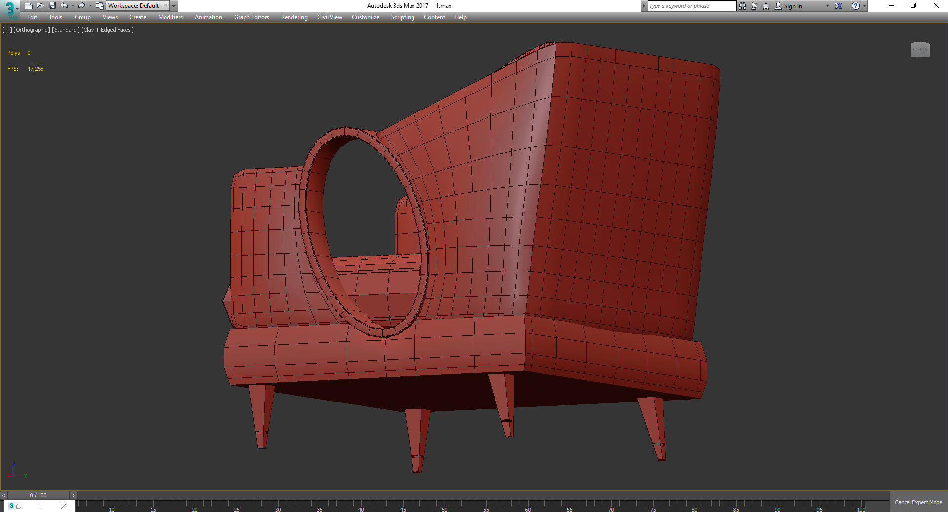 ULYSSE LA-747 3d model Low-poly 3D model_3