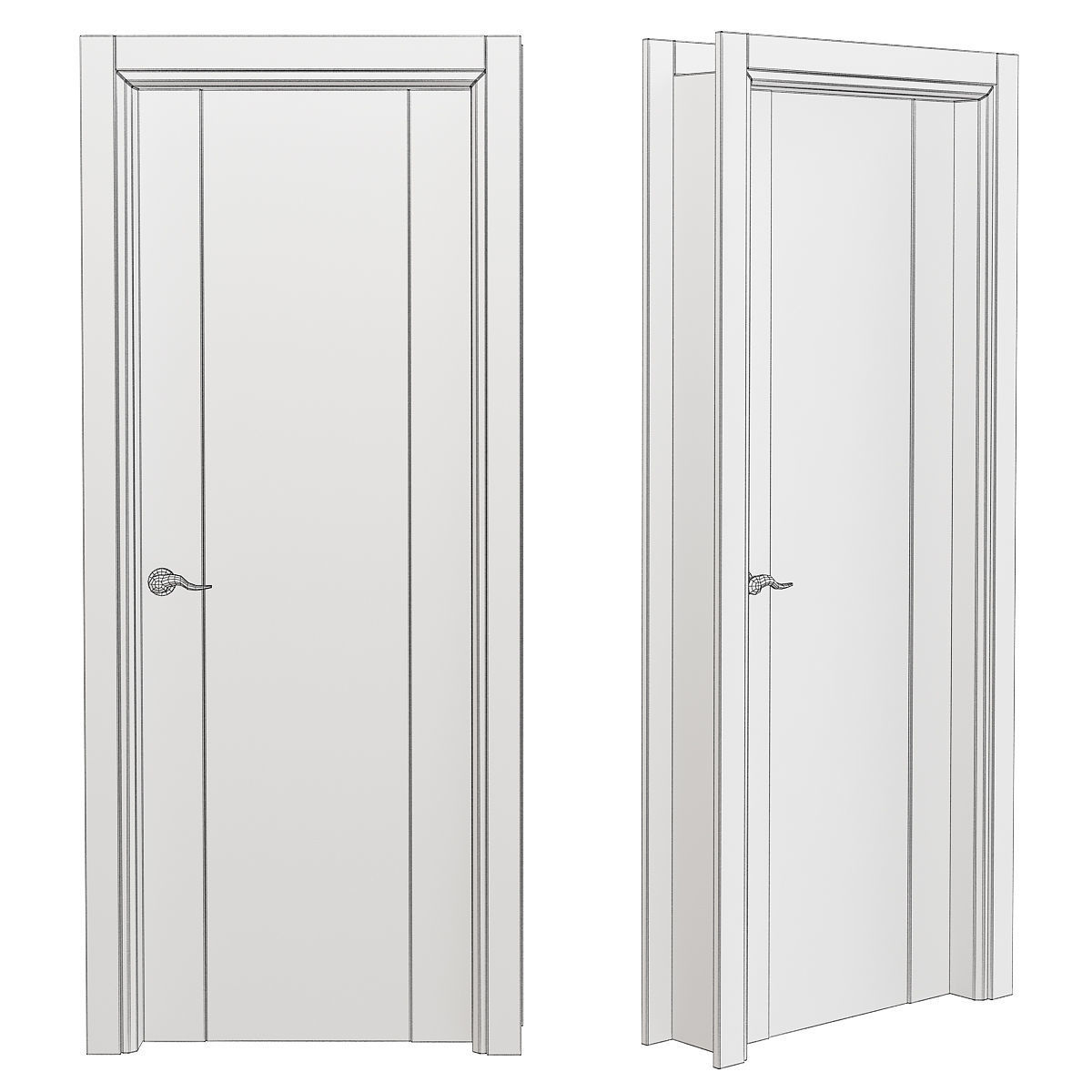 Classica Lux Wenge Belldinni Modern Interior Door 3d model Low-poly 3D model_1