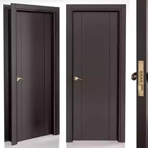 Classica Lux Wenge Belldinni Modern Interior Door 3d model Low-poly 3D model