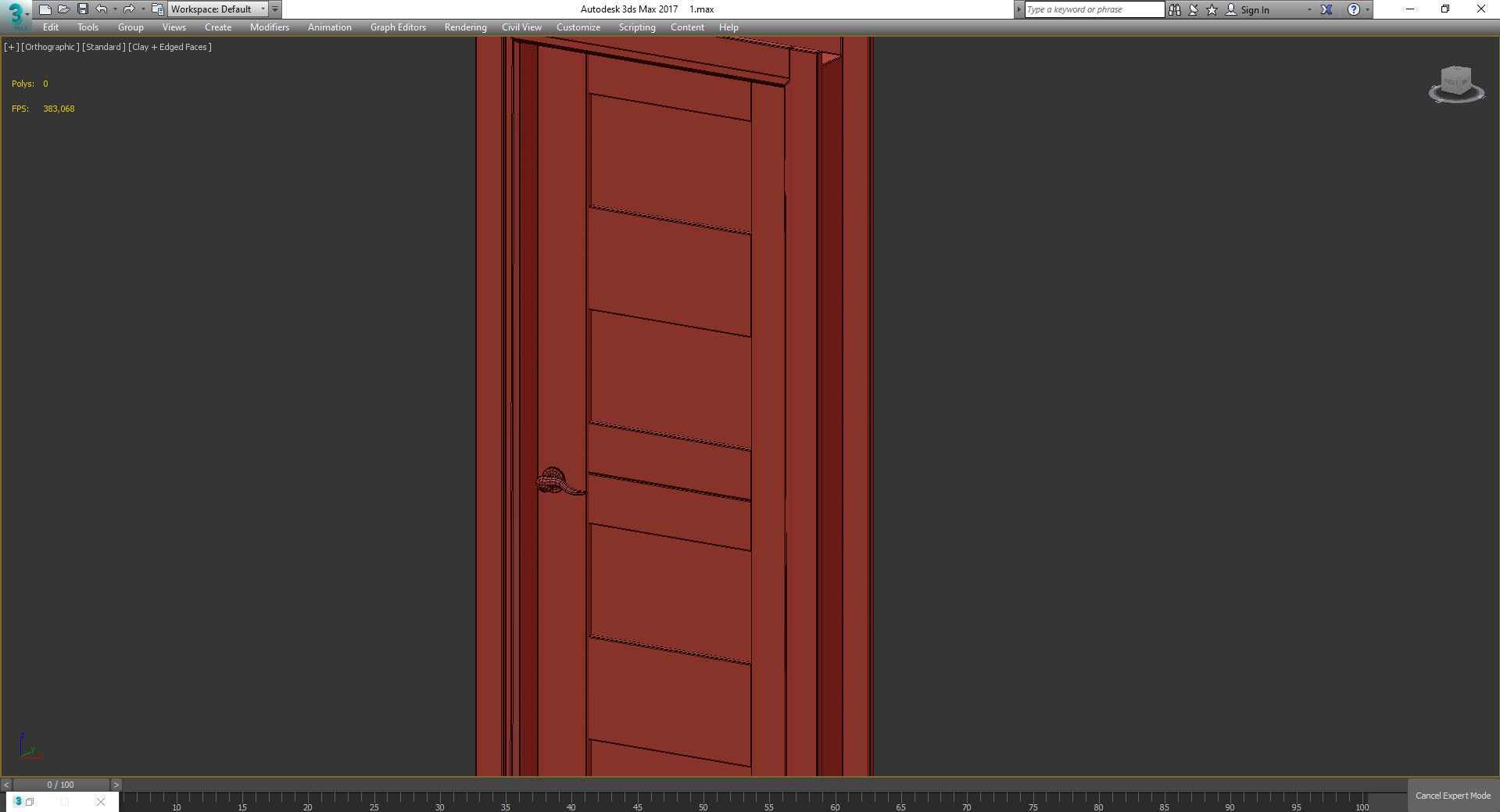 Bianco Noble Belldinni Modern Interior Door 3d model Low-poly 3D model_3