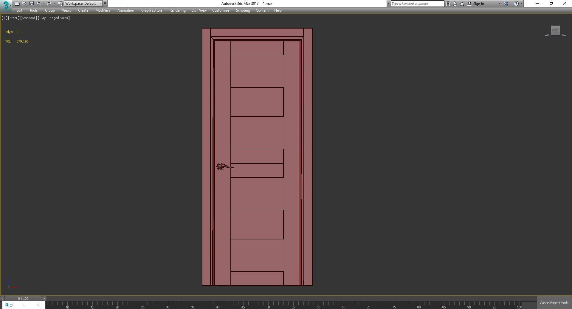 Bianco Noble Belldinni Modern Interior Door 3d model Low-poly 3D model_2