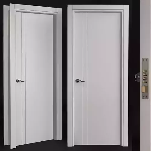 Bianco Noble Belldinni Modern Interior Door 3d model
