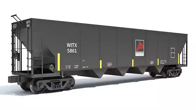Railroad Hopper Car 3D model
