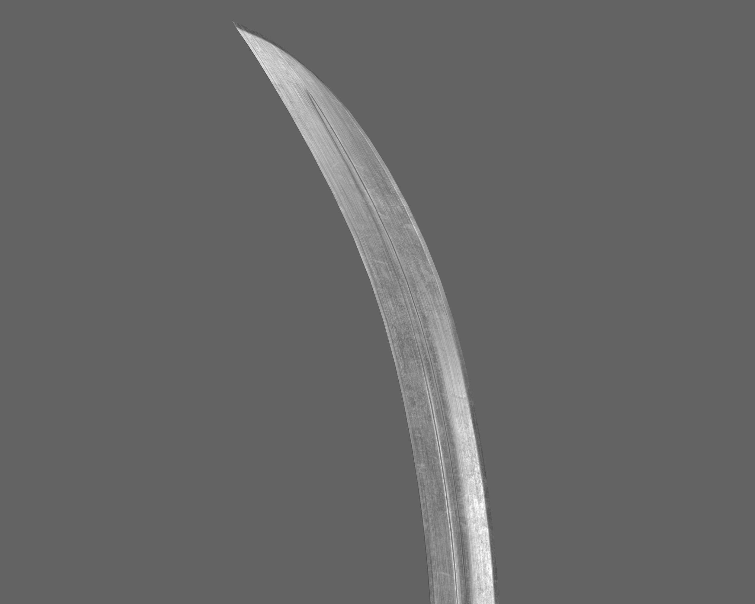 Ancient Indo Persian Khanjar Low-poly 3D model_8